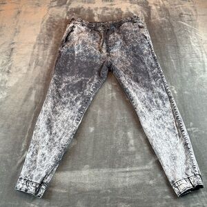 Hollister Men's Jogger Pants Skinny Jogger Advanced Stretch Size M Acid Wash